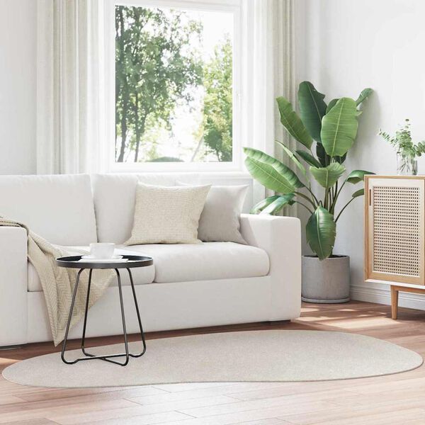 vidaXL Omr&aring;det&aelig;pper HUARTE Sandfarvet 140 x 200 cm Polyester