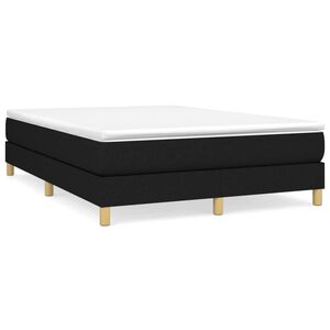 vidaXL Boxspring sengeramme 140x190 cm stof sort