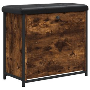 vidaXL skob&aelig;nk med vippeskuffe 62x32x56 cm r&oslash;get egetr&aelig;sfarve