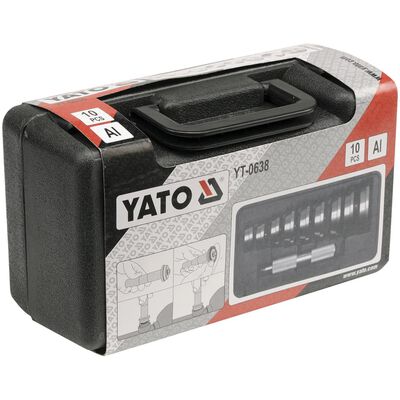 YATO værktøjssæt til lejebaner 10 dele