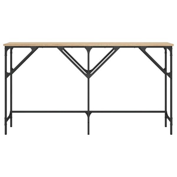 vidaXL konsolbord 140x29x75 cm konstrueret tr&aelig; sonoma-eg