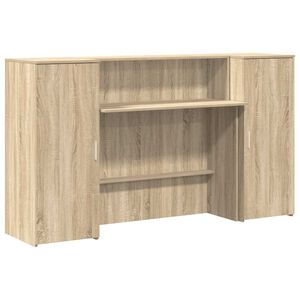 vidaXL receptionsskranke 180x50x103,5 cm konstrueret tr&aelig; sonoma-eg