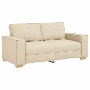 vidaXL 2-personers sofa cremefarvet 140 cm stof