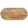 vidaXL bordplade 80x40x2,5 cm oval massivt mangotr&aelig;