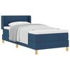 vidaXL Box spring seng med pude med hovedg&aelig;rde Bl&aring; 200 x 100 cm Stof