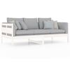 vidaXL daybed 90x200 cm massivt fyrretr&aelig; hvid