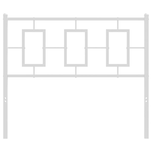 vidaXL udskiftningsgavl 100 cm metal hvid