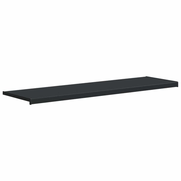 vidaXL Vindueskarm Antracit med tr&aelig;struktur 140 x 40 x 4,5 cm PVC