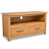 vidaXL tv-skab 90x35x48 cm massivt egetr&aelig;