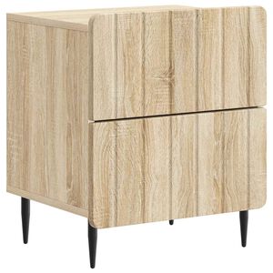 vidaXL Natskab Sonoma-eg 43 x 34,5 x 49,5 cm Konstrueret tr&aelig;