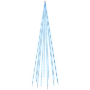 vidaXL juletr&aelig; til flagstang 732 LED'er 500 cm bl&aring;t lys