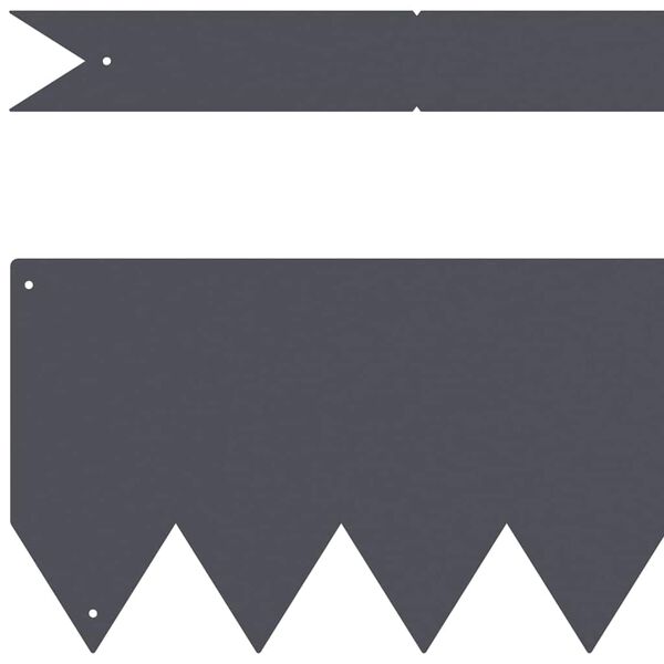 vidaXL Pl&aelig;nekant 50 pcs Antracit 100 x 0.05 x 20 cm Koldvalset St&aring;l