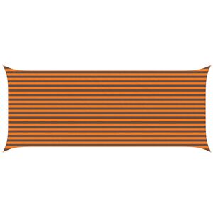 vidaXL Solskygge sejl Orange og Brun 6 x 2,5 m 100% polyester Oxford