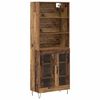 vidaXL Highboard 2 stk. Gammelt tr&aelig; 69,5 x 34 x 180 cm