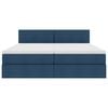 vidaXL Opbevaringsseng med madras Bl&aring; 180 x 200 cm Faux l&aelig;der