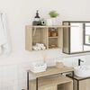 vidaXL væghængt badeværelsesskab 60x25x40 cm konstrueret træ sonoma-eg