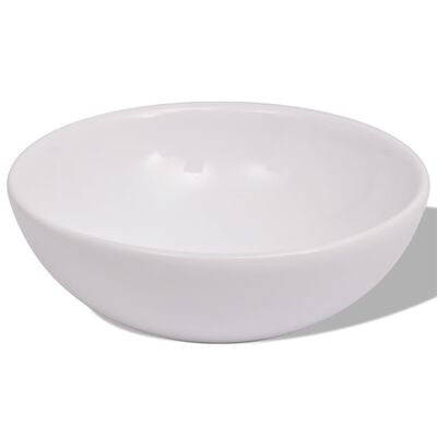 vidaXL sæt med badeværelsesmøbler m/håndvask + vandhane 4 dele beige