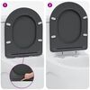 vidaXL Toilet s&aelig;de Antracit 44 x 36,4 x 3,4 cm Duroplast