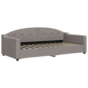 vidaXL daybed 90x200 cm stof gr&aring;brun
