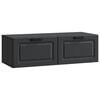 vidaXL V&aelig;gh&aelig;ngt TV-skab Sort 98 x 41 x 30 cm Konstrueret tr&aelig;