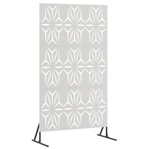 vidaXL Privatlivssk&aelig;rm 100 x 50 x 180 cm Rustfrit st&aring;l S&oslash;lv