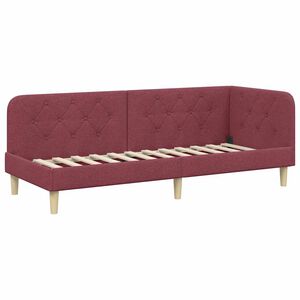 vidaXL Hj&oslash;rnesengramme Vinr&oslash;d 80 x 200 cm Stof