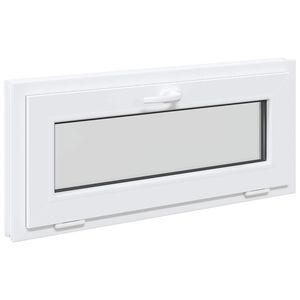 vidaXL K&aelig;ldervindue RISOR 90 x 40 cm PVC og glas Antracit