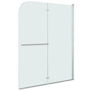 vidaXL foldbar brusekabine 2 paneler ESG 95x140 cm
