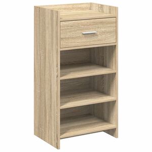 vidaXL Sko skab med skuffe Sonoma-eg 48 x 36 x 92 cm Konstrueret tr&aelig;