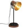 vidaXL skrivebordslampe 17x17x50 cm 25 W E27 antik messingfarve