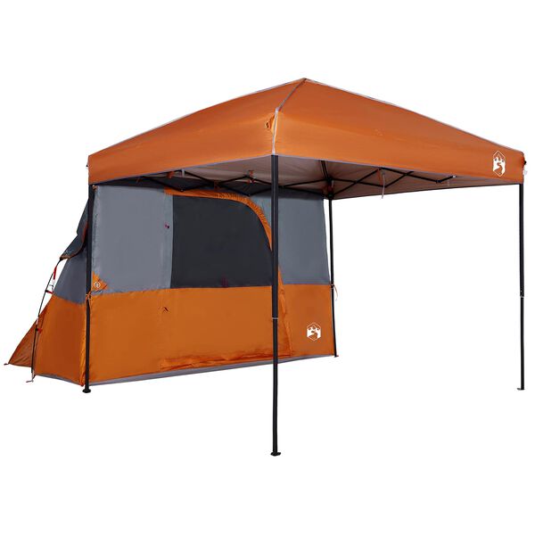 vidaXL Camping Telt S&aelig;t med tag 2 pcs Orange Taffeta og Stof
