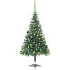 vidaXL kunstigt juletr&aelig; med lys og kugles&aelig;t 180 cm 564 grene