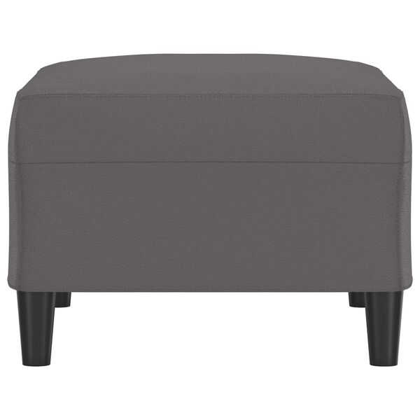 vidaXL fodskammel 70x55x41 cm kunstl&aelig;der gr&aring;