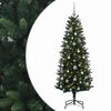 vidaXL Kunstig juletr&aelig; med kugler 120 cm 150 LED'er Varm hvid