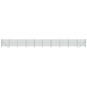 vidaXL tr&aring;dhegn 1,4x25 m galvaniseret st&aring;l gr&oslash;n