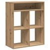vidaXL bogskab 66x31x80 cm konstrueret tr&aelig; kunsteg