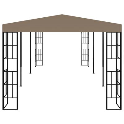 vidaXL pavillon 6x3 m gråbrun