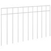 vidaXL Havehegnspane 24 stk. 50 x 30 cm Galvaniseret st&aring;l S&oslash;lv