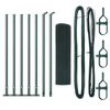 vidaXL Svejset Tr&aring;dhegn med Betonsokkel 10 x 0,6 m PVC-belagt st&aring;l