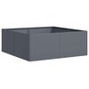vidaXL plantekasse 80x80x30 cm st&aring;l antracitgr&aring;