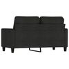 vidaXL 2-personers sofa 120 cm stof sort