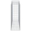 vidaXL buede gabionkurve 18 stk. 200x50x140/160 cm galvaniseret jern