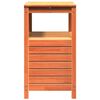 vidaXL plantebord med hylder 82,5x45x81 cm massivt fyrretræ brun