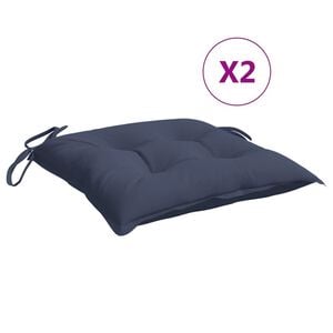 vidaXL stolehynder 2 stk. 40x40x7 cm oxfordstof marinebl&aring;