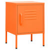 vidaXL natborde 2 stk. 35x35x51 cm st&aring;l orange