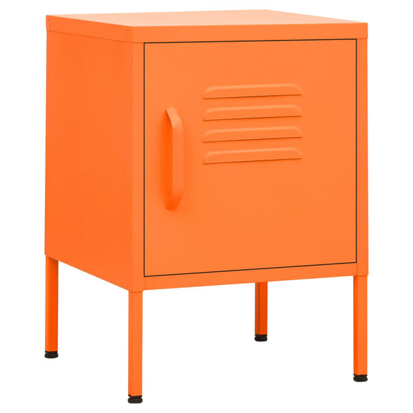 vidaXL natborde 2 stk. 35x35x51 cm st&aring;l orange