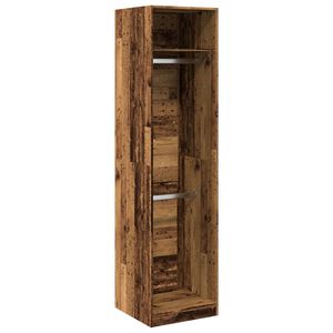 vidaXL kl&aelig;deskab 50x50x200 cm konstrueret tr&aelig; gammelt tr&aelig;-look