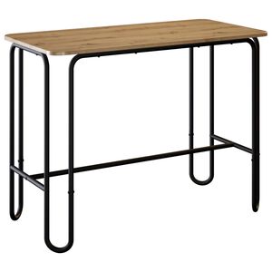 vidaXL Spisebord 100 x 50 x 75 cm Konstrueret tr&aelig; Artisan-eg
