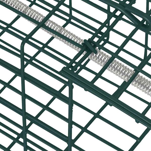 vidaXL Dyrfælde Grøn 31 x 13 x 12cm Stål