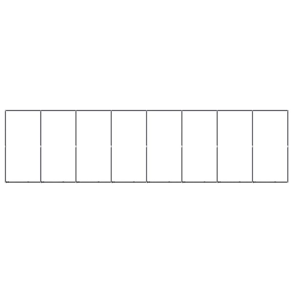 vidaXL udend&oslash;rs hundel&oslash;beg&aring;rd 14,75 m&sup2; st&aring;l